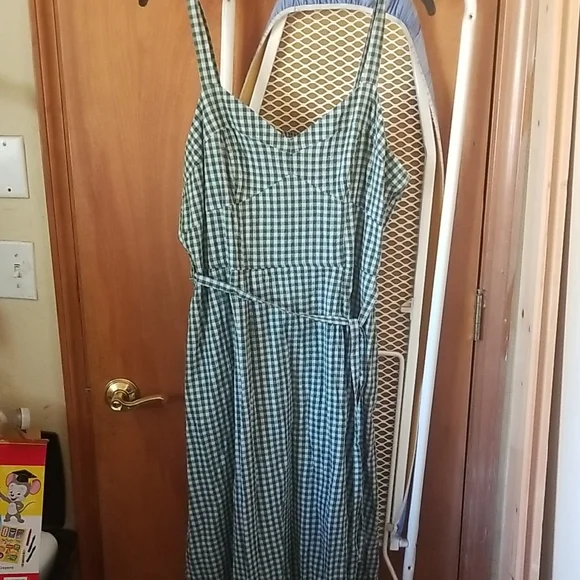 Free Assembly Women's Midi Sundress with Tie Belt - Picture 3 of 5